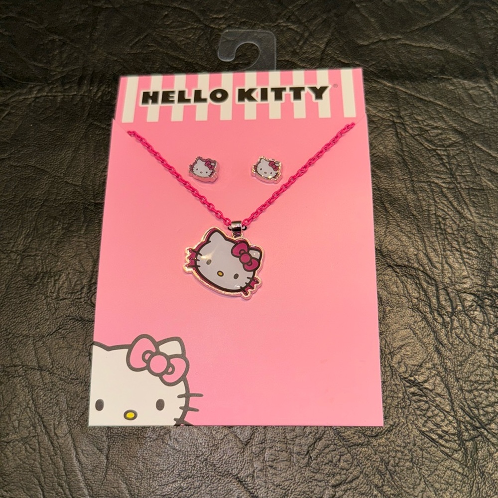 Hello Kitty, Necklace & Earring Set, New